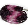 2 x Tope Grade Super Fine Excellent RUBY Precious Shaded Gorgeous Micro Faceted Rondell Beads size 4 - 4.5 mm Approx - 15 inches